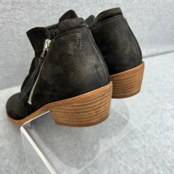 Sam Edelman Ankle Boots Dual Zipper Suede Black Women’s Size 9 - Picture 16 of 16
